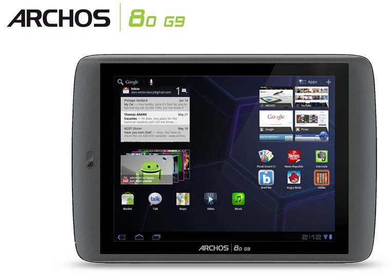 ARCHOS 80 G9_face
