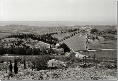 Bethphage from Mount of Olives showing wilderness, mat02531