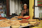 Elderly Osh lady selling nuts
