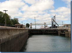 4969 Michigan - Sault Sainte Marie, MI - St Marys River - Soo Locks Boat Tours - inside MacArthur Lock 4969 Michigan - Sault Sainte Marie, MI - St Marys River - Soo Locks Boat Tours - inside MacArthur Lock