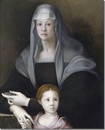 Jacopo da Pontormo. Retratro Maria Salviati de Medici and Giulia de Medici, 1539,The Walters Art Museum, Baltimore Jacopo da Pontormo. Retratro Maria Salviati de Medici and Giulia de Medici, 1539,The Walters Art Museum, Baltimore