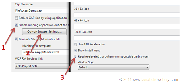 Setting Elevated Trust for Silverlight Out-of-Browser application