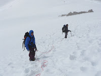 Heading down.