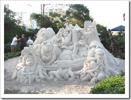 Florida vacation Epcot sand sculpture Florida vacation Epcot sand sculpture
