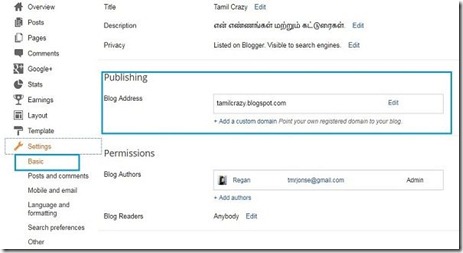 bigrock-blogger-mapping-blogger-settings-page