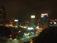 Seoul at night.