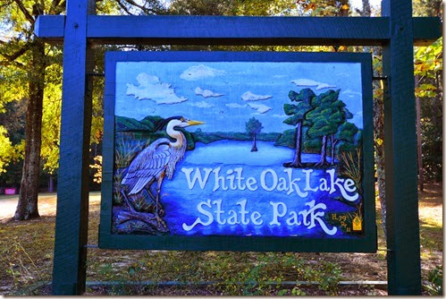 White Oak Lake Sign
