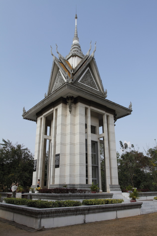 The memorial at the killing fields of Choeung Ek, Cambodia