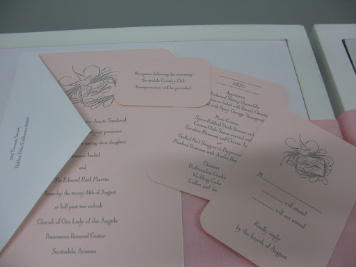 Some of the stationery from Crane and Co.