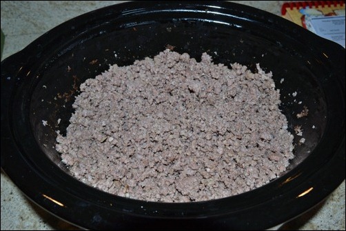 cooked ground beef