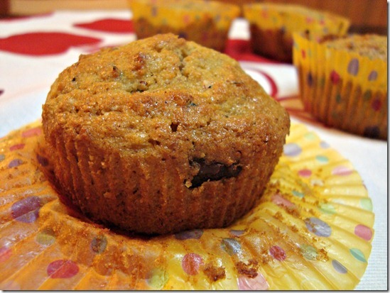 choc chip zucchini muffins