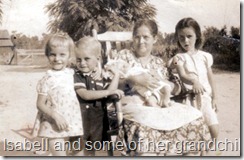 Russ, Mary Isabelle with Shelby, Charles, Peggy, and Harvey