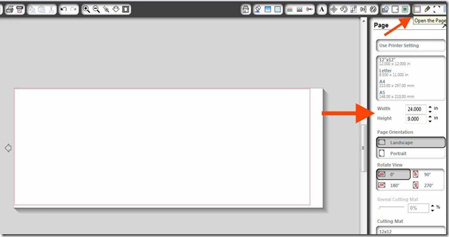 Page settings