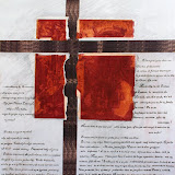 Le collage "Les attentes I" 2005, 500x700mm