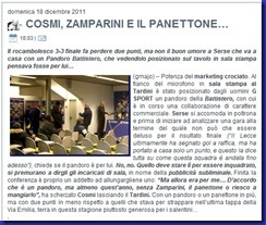 cosmi zamparini e il panettone