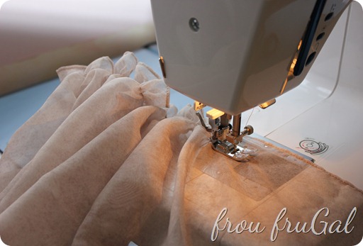 Using Sewing Machine to Gather Fabric