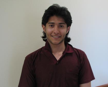 Naif Al-Santli, 23, is from Saudi Arabia, and he studies English at MSU's English Language Institute.  (photo credit: Sam Senovich)