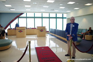 separate waiting area for Concierge guests and Castaway Club Platinum members
