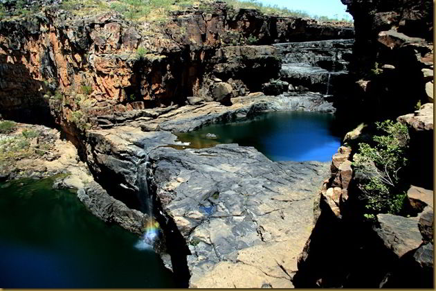 Mitchell Falls at the end of the Kalumburu Road, Western Australia. You only get to these with a 4WD or a plane.