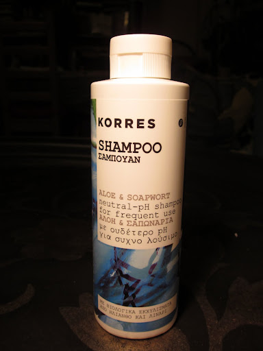 Korres score is 1 + 3 + 2 = 6.  It's 93% natural, it smells great, but it does contain sulfates, phthalates, and fragrance. ($18 for 8.45oz)
