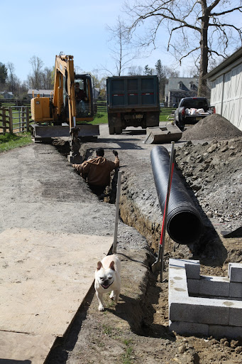 This drainage ditch is going to help a lot!  Martha is starting rows of corn right across the way.  We want to make sure we can control the amount of moisture to ensure strong, healthy plants!
