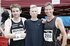 Carsten Glaser, TSV Burgebrach: Platz 3 (1:16:21); Daren Deed, Bedford: Platz 1 (1:10:33); Christian Sticker, IfA Nonstop Bamberg: Platz 2 (1:15:46)