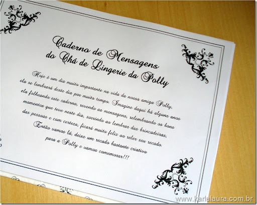 Convite de Chá de Lingerie da Polly e Caderno de Mensagens - Karla ... Convite de Chá de Lingerie da Polly e Caderno de Mensagens - Karla ...