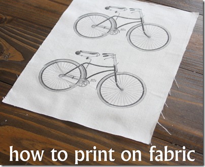 how to print on fabric