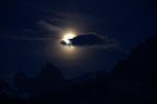 Moon rising over the Alps