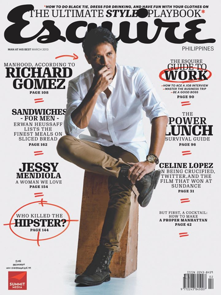 Richard Gomez on Esquire Ph March 2013 cover