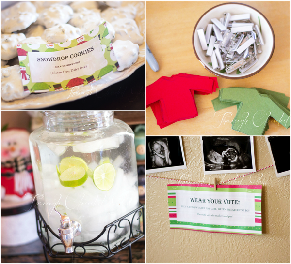 Ugly Sweater Christmas Gender Reveal Party | Through Clouded Glass Gr1