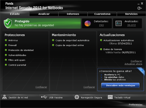 Descargar Panda Internet Security for Netbooks 2011 gratis Descargar Panda Internet Security for Netbooks 2011 gratis