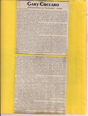 An interview with Gary Coccaro by John O'Malley