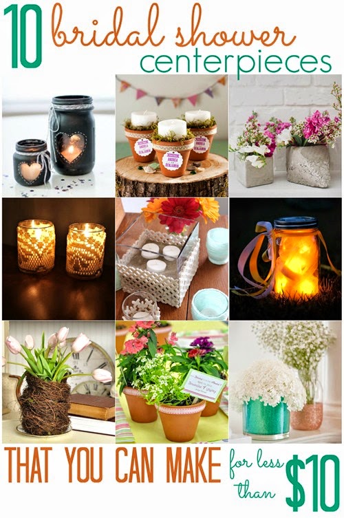 All Cheap Crafts: 10 Diy Bridal Shower Centerpieces 10 Bridal Shower Centerpieces (that you can make for less than $10!) - All Cheap Crafts: 10 Diy Bridal Shower Centerpieces