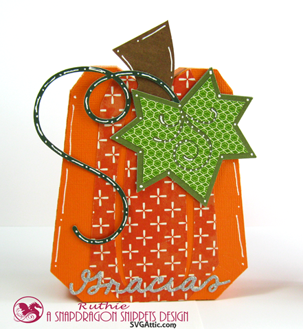 Pumpkin box - SnapDragron Snippets - Ruthie Lopez - Thanksgiving table decoration 2
