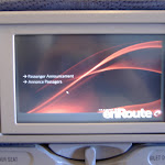 My inflight entertainment console My inflight entertainment console