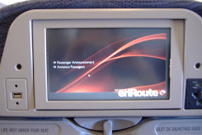 My inflight entertainment console