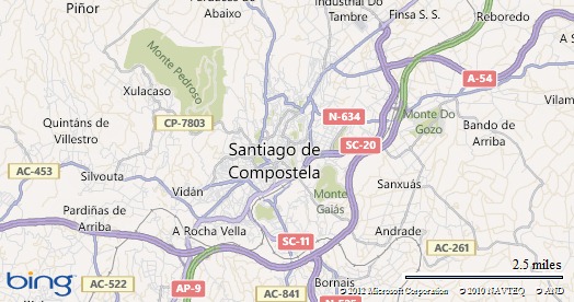 Imagem no mapa