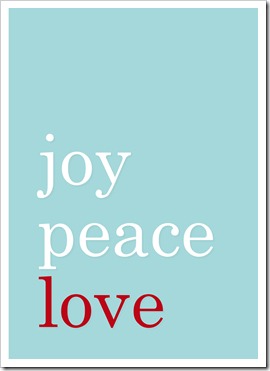 Just Because 13 - joy peace love - blue - Sprik Space