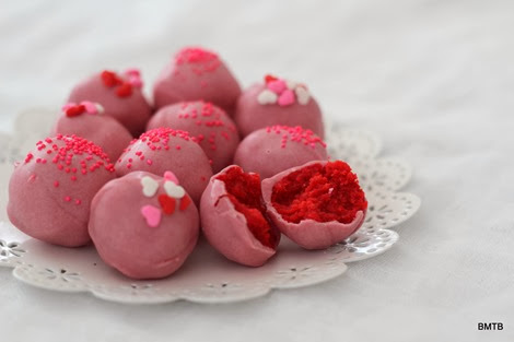 Red Velvet Cake Truffles for Valentines Day by Baking Makes Things Better