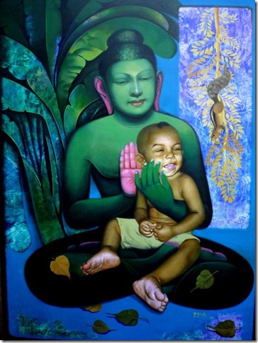 Painting Of Goutam Budhha
