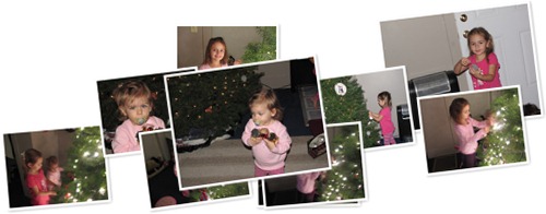 View Christmas tree decorating