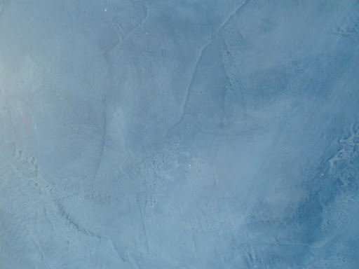 Not metallic, but still cool. This is our blue surface made using plaster.