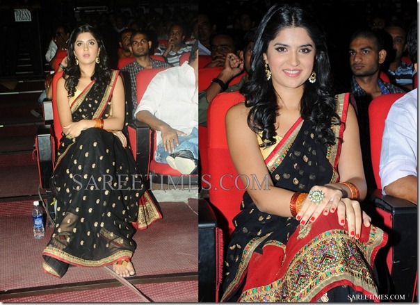 Deeksha_Seth_Black_Saree
