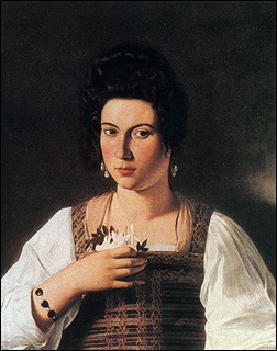 Caravage, Portrait de courtisane Caravage, Portrait de courtisane