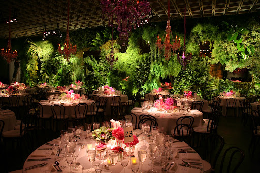 Here, Bronson created a stunning vertical garden for the Whitney Gala.