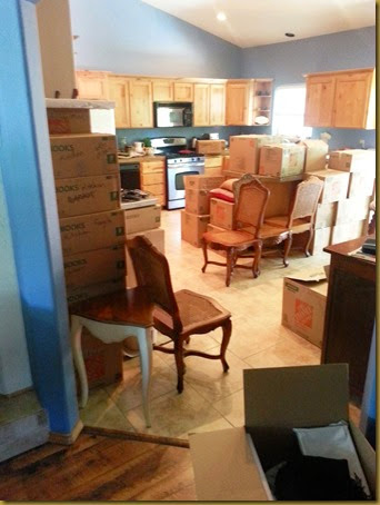 The kitchen had the most boxes to unpack kitchen unpacking1