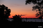 Zonsondergang boven Nationaal park Donana
