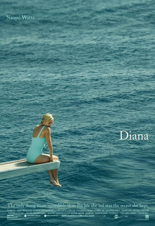 Diana poszter az ücsörgő Naomi Wattsszal