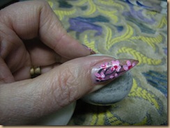 sakura nail art
